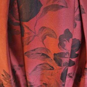 Formal full length satin skirt floral